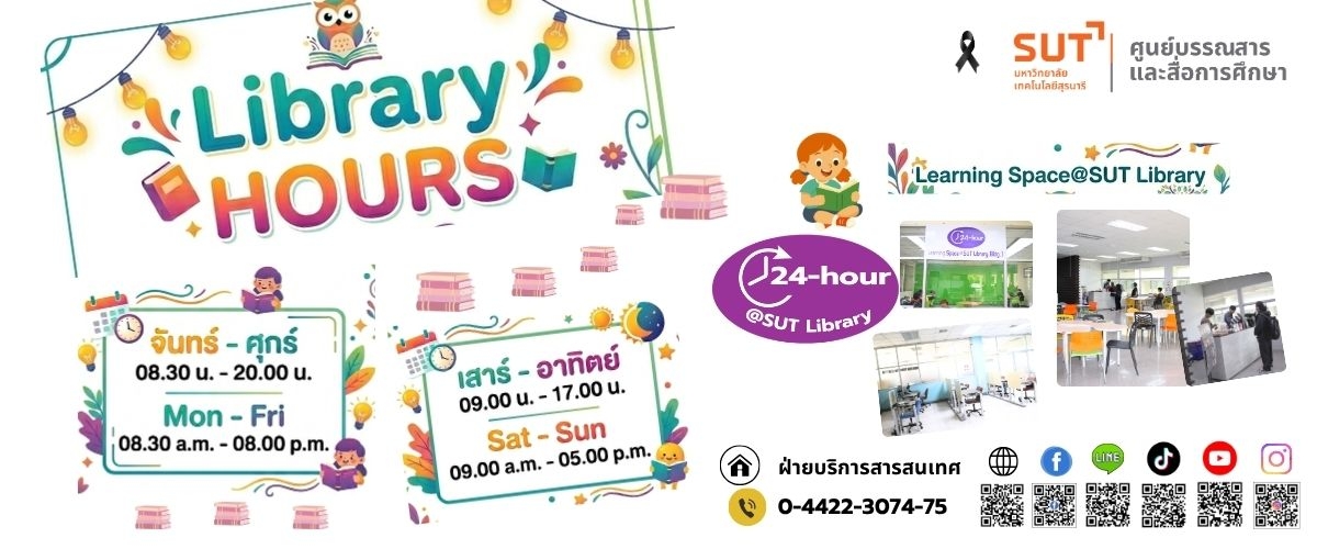 เวลาเปิดห้องสมุด